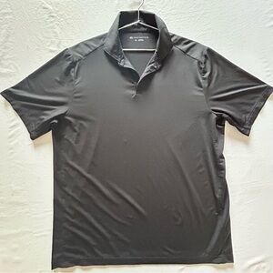 TravisMathew Black Performance Golf Polo Shirt Mens XL